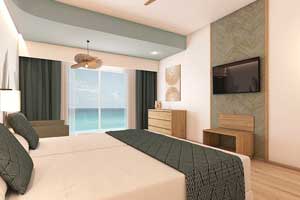 The Ocean Front Double Room at Riu Ventura Cancun