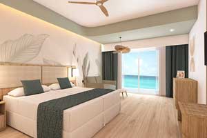 The Ocean View Double Room at Riu Ventura Cancun